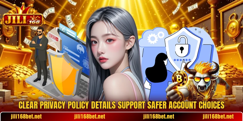 Clear privacy policy details support safer account choices Clear privacy policy details support safer account choices