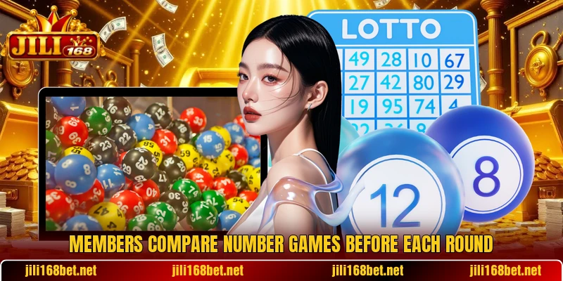 Members compare number games before each round Members compare number games before each round