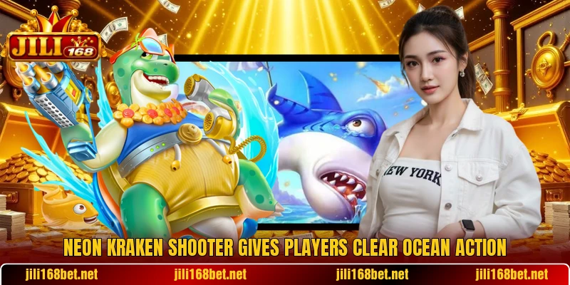 Neon Kraken Shooter gives players clear ocean action Neon Kraken Shooter gives players clear ocean action