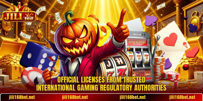 Official licenses from trusted international gaming regulatory authorities