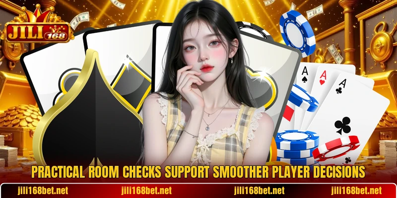 Practical room checks support smoother player decisions Practical room checks support smoother player decisions
