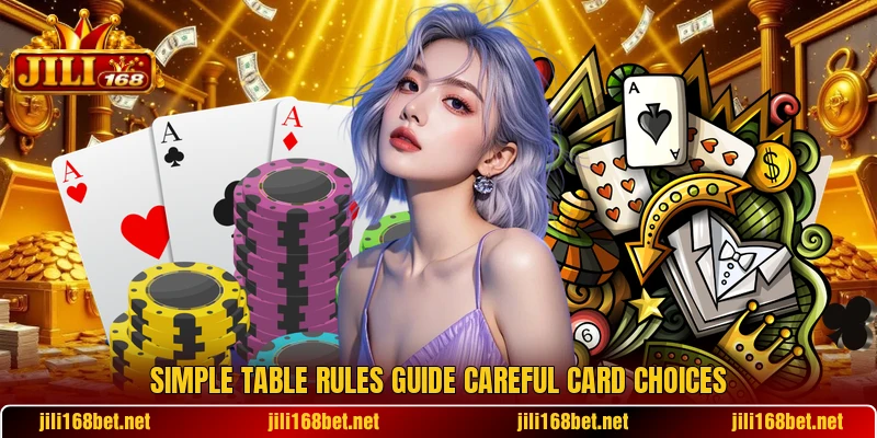 Simple table rules guide careful card choices Simple table rules guide careful card choices