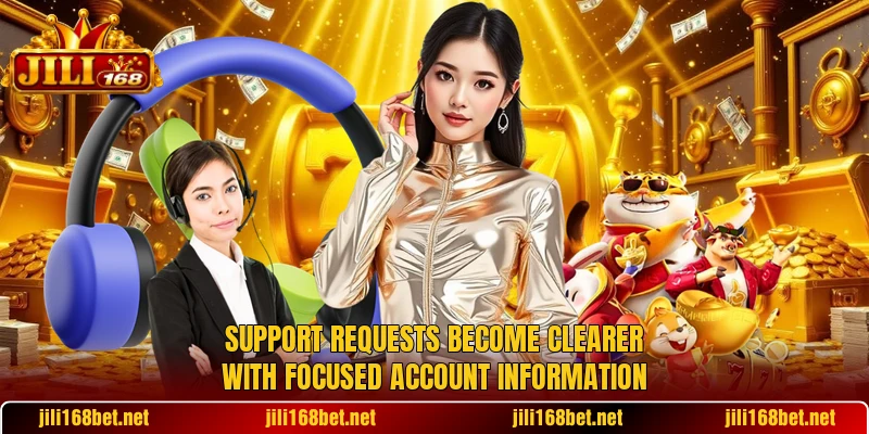 Support requests become clearer with focused account information Support requests become clearer with focused account information